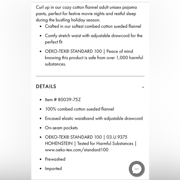 Hanna Andersson Red and Cream Patterned Men Pants - Picture 5 of 9